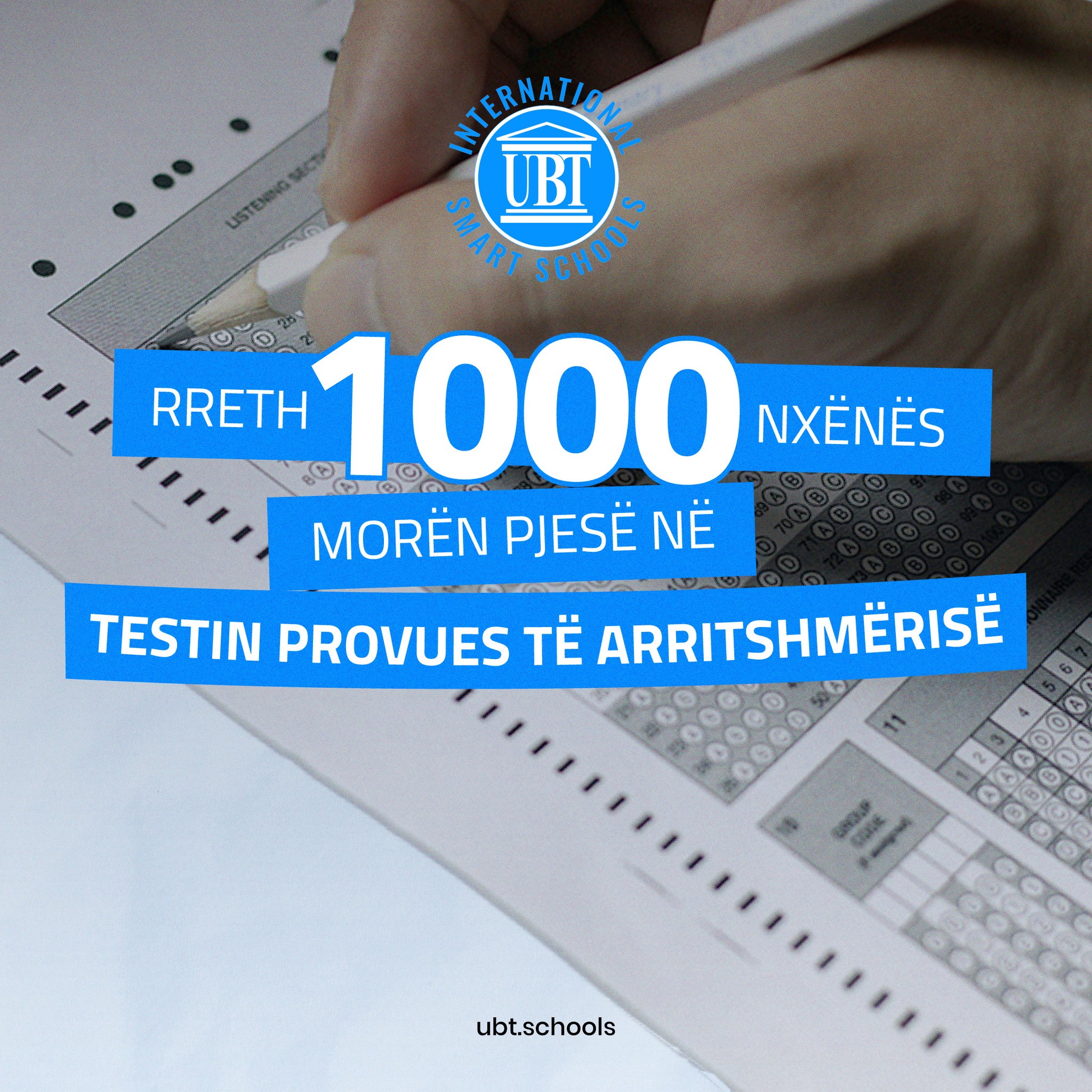 Testi Provues i Arritshmërisë në UBT International Smart Schools